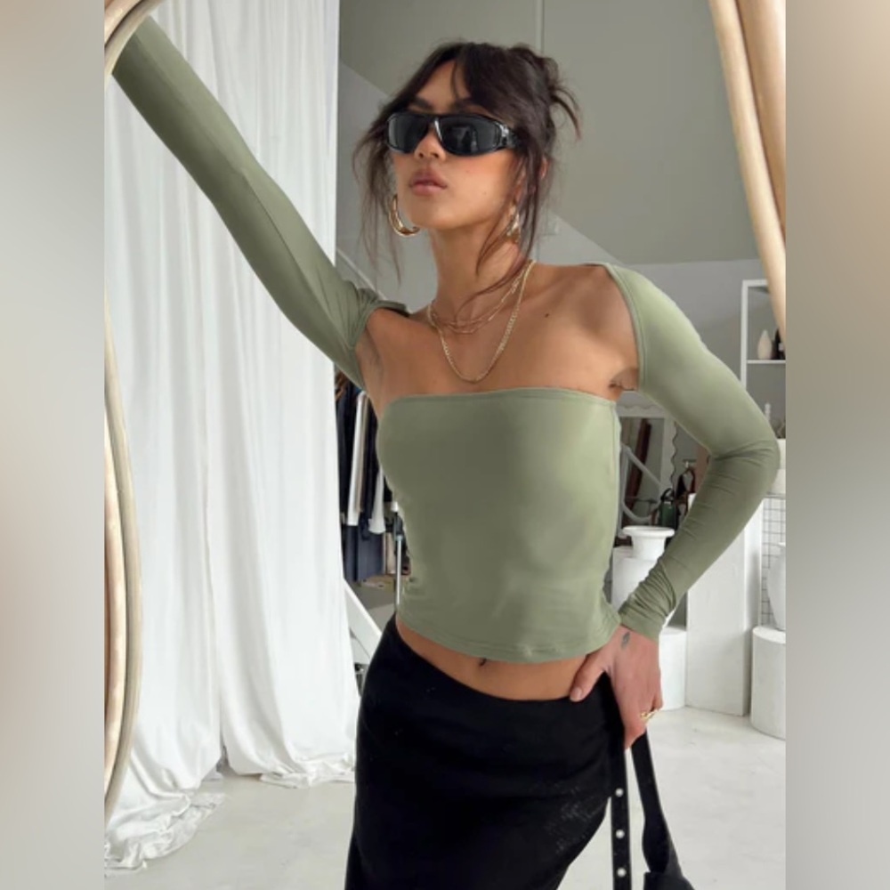 Princess Polly - Moran Two Piece Bolero Top Sage